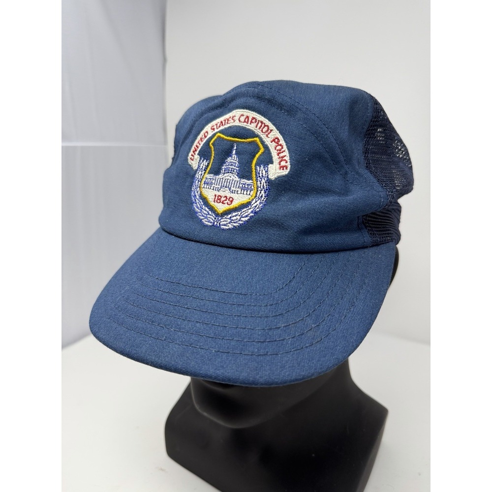Vintage US Capitol‎ Police Trucker Hat Made USA